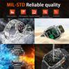Military outdoor Smart Watch Fitness Clock Men 2.01 inch AMOLED Screen 1400mAh Battery Flashlight HD Call Waterproof Smartwatch