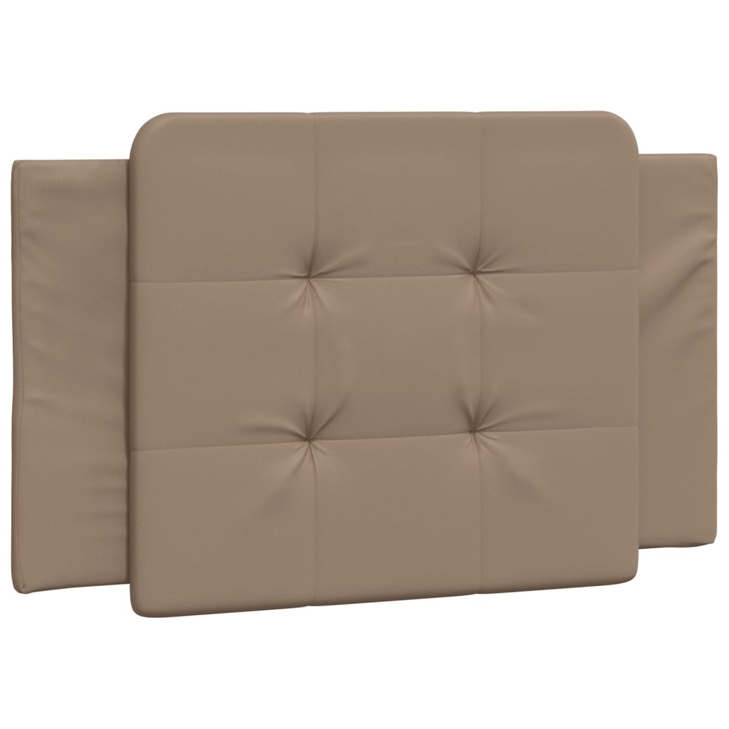 Vidaxl Bed Frame With LED, Color Cappuccino, 90X190 Cm, Faux Leather