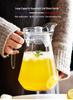 Transparent Glass Cold Water Kettle with Lid for Home or Restaurant | Large Capacity Juice & Drink Pitcher