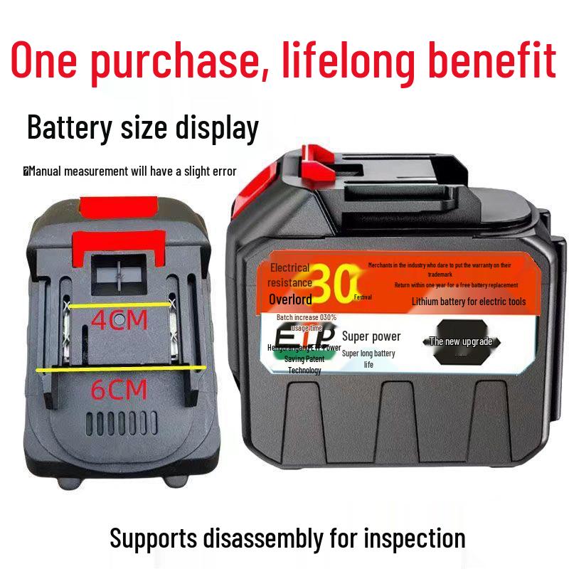 21V High-Capacity Lithium Battery Pack for Lawn Mower/Chainsaw/Pressure Washer