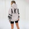 Streetwear Hoodie For Women Thick Polyester With Letter Graphic Fall 2023