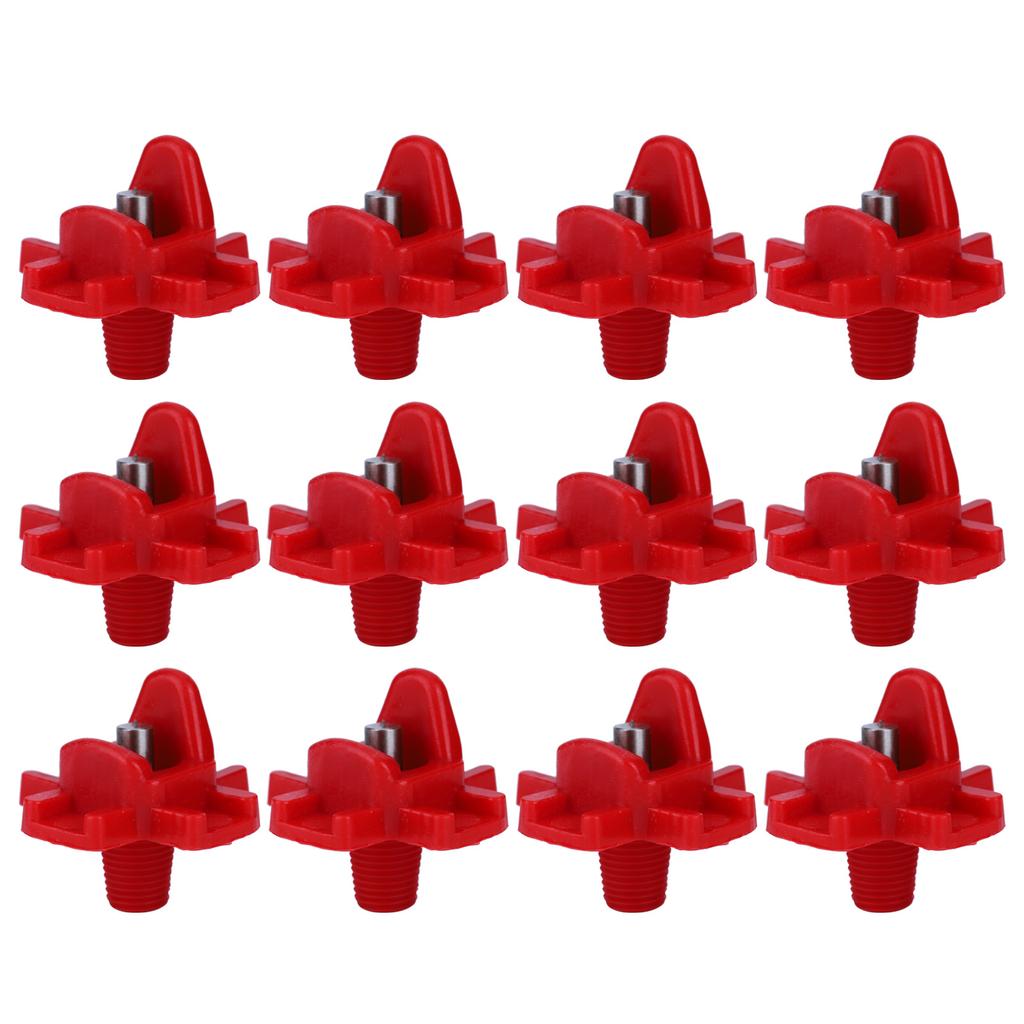 12PCS Automatic Poultry Drinking Nipples Waterer Drinker for Chicken Quail Farm Supplies