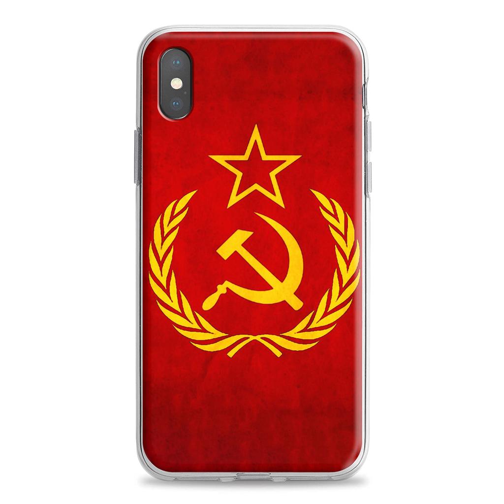 Sowjetunion UdSSR Silikonhülle für Apple iPhone 12 Mini 11 Pro SE XS X XR Max 8 7 6S 6 Plus 5S