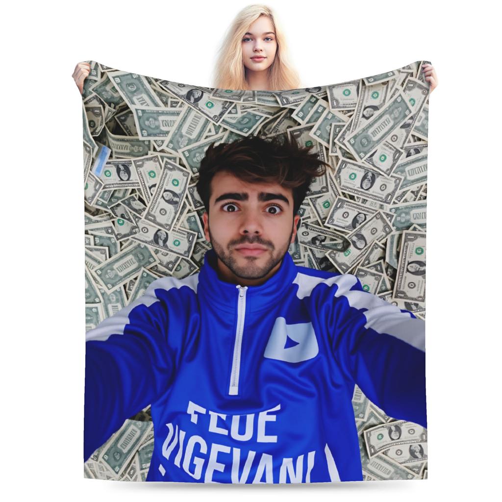 Fede V-Vigevani Soft Warm Blanket Club Misterios Boy Girl Plush Throw Blanket Funny Couch Bed Flannel Bedspread Sofa Bed Cover