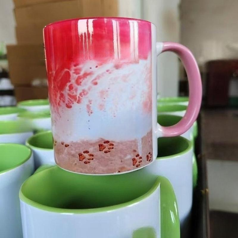 1pc 11/15oz Creative Ocean Shoreline Mug Coastline Couple Cup Coffee Cup Mug Souvenir Gifts