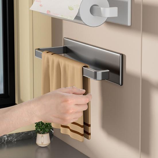 Magnetický držák papírových utěrek na ledničku Bez vrtání Držák na papírové kapesníky Samolepicí nástěnný držák na papírové kapesníky Prostorově úsporný kuchyňský organizér do skříněk, obytných vozů