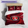 Charlton Athletic FC Ensemble de literie imprimé 3 pièces Housse de couette respirante avec taies d'oreiller Linge de lit décoratif pour chambre à coucher Maison