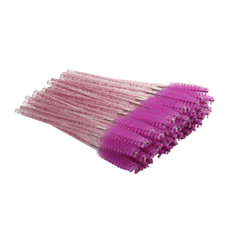 

Pack of 50 Disposable Crystal Rod Eyelash and Eyebrow Spiral Brushes
