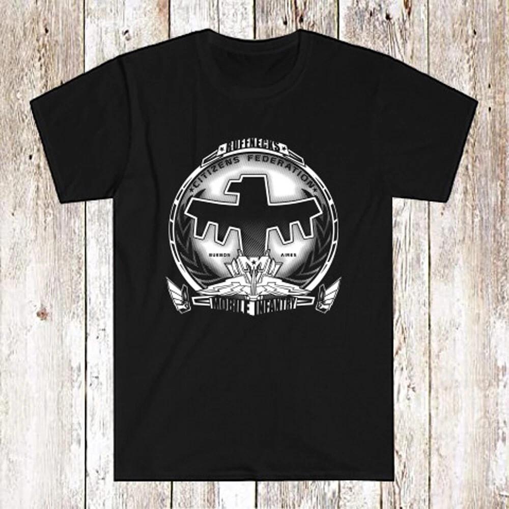 Starship Troopers Mobile Infantry Black T-Shirt Unisex S-4XL M