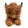 Highland Cow Plush Toy Cute Yak Doll with Long Fluffy Hair Soft Stuffed Animal Gift for Kids Adults Cow Lovers