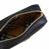 Burberry Gold Logo Zipper Camera Bag Women Shoulder Bag Black 80751821