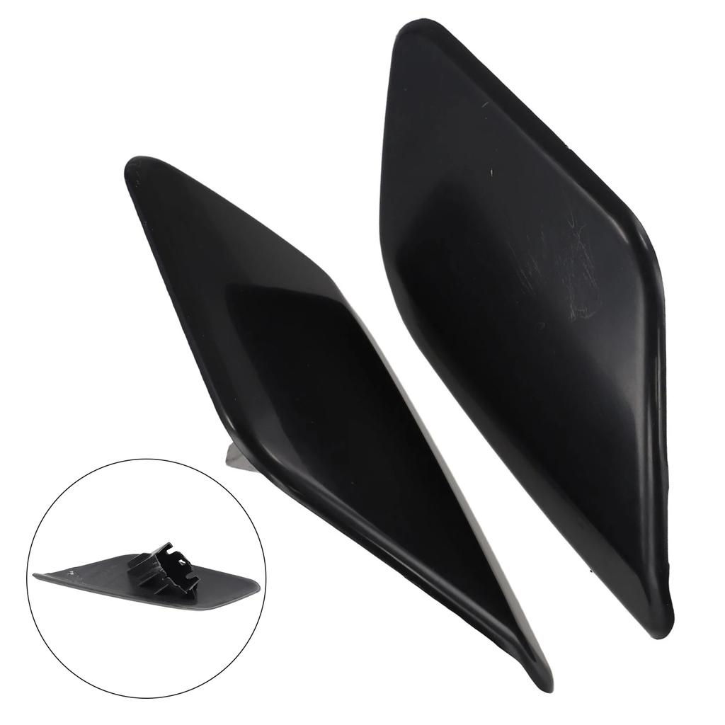 1pair Front Headlight Washer Cap Cover For Volvo S60 2011 2013 Replacement Part Number 39802699 39802681 ABS Plastic Material