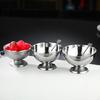 Family Kitchen Essential Nonrust Steel Salad Ice Creams Serving Bowl Sturdy Easy Washing Portable Multipurpose