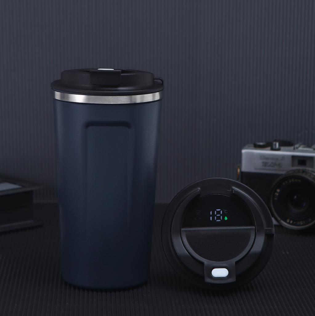 304 Edelstahl Smart Becher Büro Tee Smart Kaffeebecher LED Touchscreen Temperaturbecher