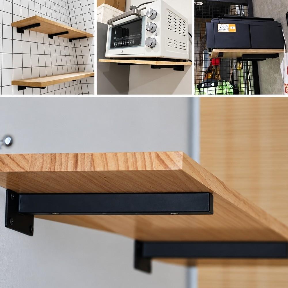L Shape Floating Shelf Bracket Heavy Duty DIY Shelf Board Hanging Wall Bracket Home Storage