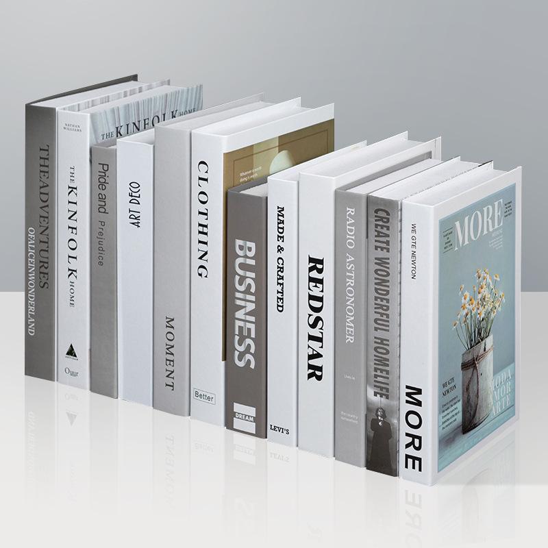 Minimalist Faux Book Decor for Living Room Display