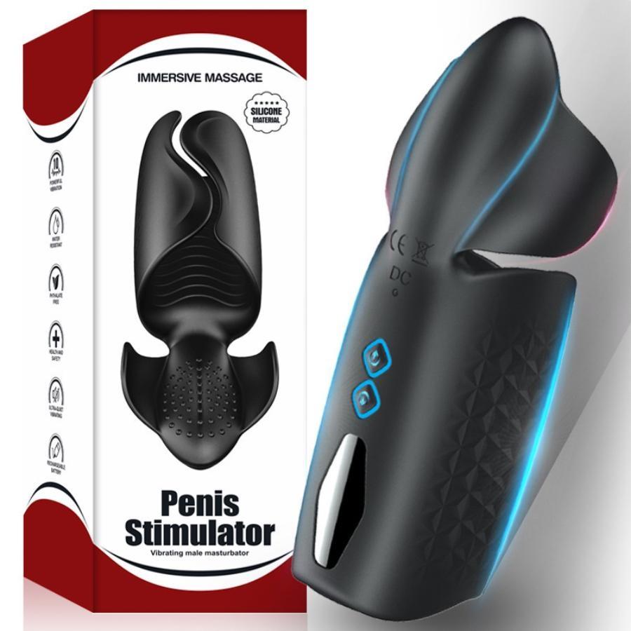 2023 Exercise Penis Enlargement Exerciser Sex Toys for Man Male Masturbator Double Motor Vibrating Dick Cock Massager Male Masturbation