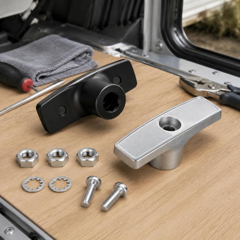 Motorhome Waste Tank Valves Drain Handle Repair Kit for Replacing Damaged Handles and Restoring Manual Gate Operation