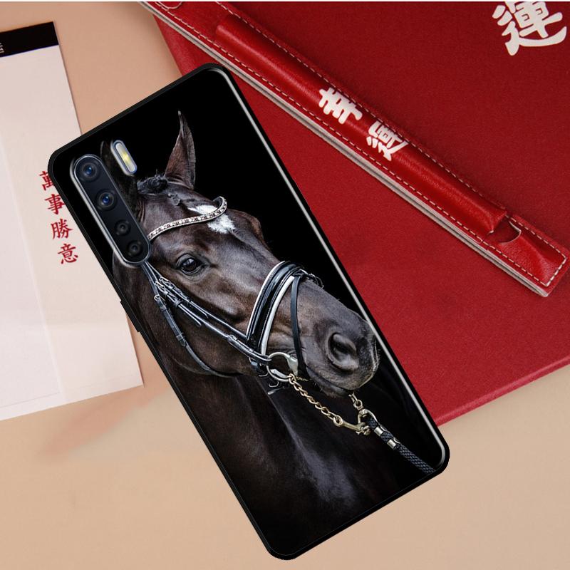 Domineering Cool Horse Case For Oppo A94 A18 A74 A57 A17 A77 A38 A58 A78 A98 A54 A80 A60 A40 A96 A76 A16 A15 A5 Pro