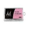 Transparent Nail Extension Templates With Measurement Markings Reusable ABS Material Forms For DIY Gel Manicure Salon Use
