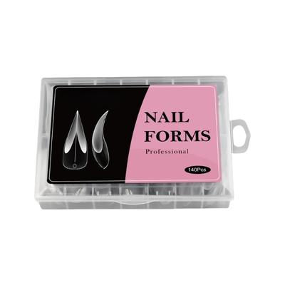 Nail Forms For Gel Extensions Full Coverage ABS Mold With Graduated Scale Professional Acrylic Nail Art Tool Highly Transparency