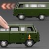 1/18 UAZ Traveler MPV Alloy Van Car Model Diecast Metal Off-road Vehicles Car Model Simulation Sound and Light Children Toy Gift