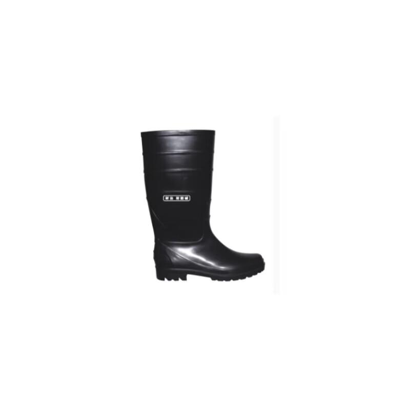 Black High-Top Rain Boots