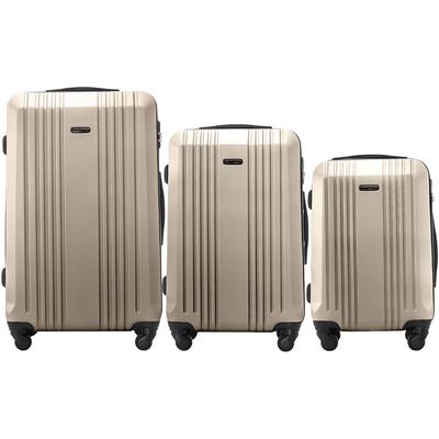 Set of 3 Wings Kestrel Champagne Suitcases