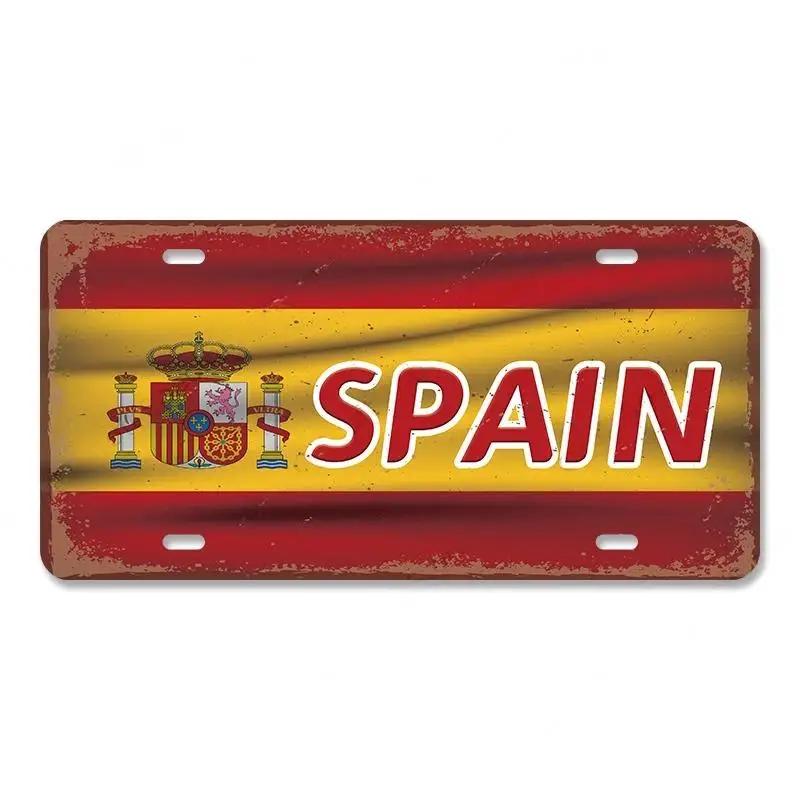 Metal Flag Sign Wall Decor 15x30 Cm Gift for Bar Cafe Office
