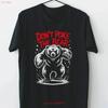 Nicht den Bären stechen Wütende Punk Kunst Streetwear T-Shirt Vintage Vielseitige Mode Dehnbares Oberteil Für Den Alltag Mann