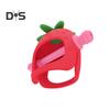 Baby Teething Toy for Babies 0-24 Months Relieve Sore Gums with Strawberry Shape Teether Food-Grade Silicone Easy-to-Clean Teething Relief Toy Train