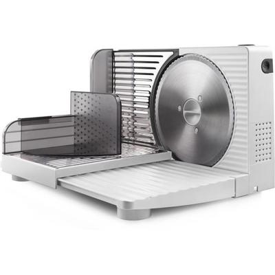TAURUS CutMaster - Krajalnica 150 W - Korpus metalowy - Ostrza ze stali nierdzewnej - Nachylana platforma do krojenia - Czarny i metal