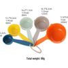 5-Piece Colorful Measuring Cup and Spoon Set for Baking and Cooking