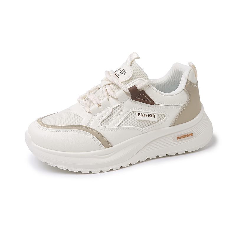 Casual Dad Shoes for Women Chunky Platform Sneakers Comfort Lace-Up Walking Shoes Non-Slip Tennis Sneakers Women's Breathable Athletic Running Shoes