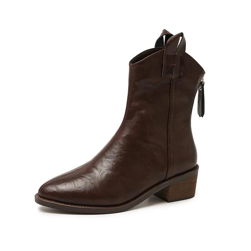 Women Pointy Little Ankle Boots Autumn