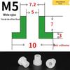 T-förmige Nylon-Dichtungsscheibe M3-M35 Gewinde Isolierabstandshalter
