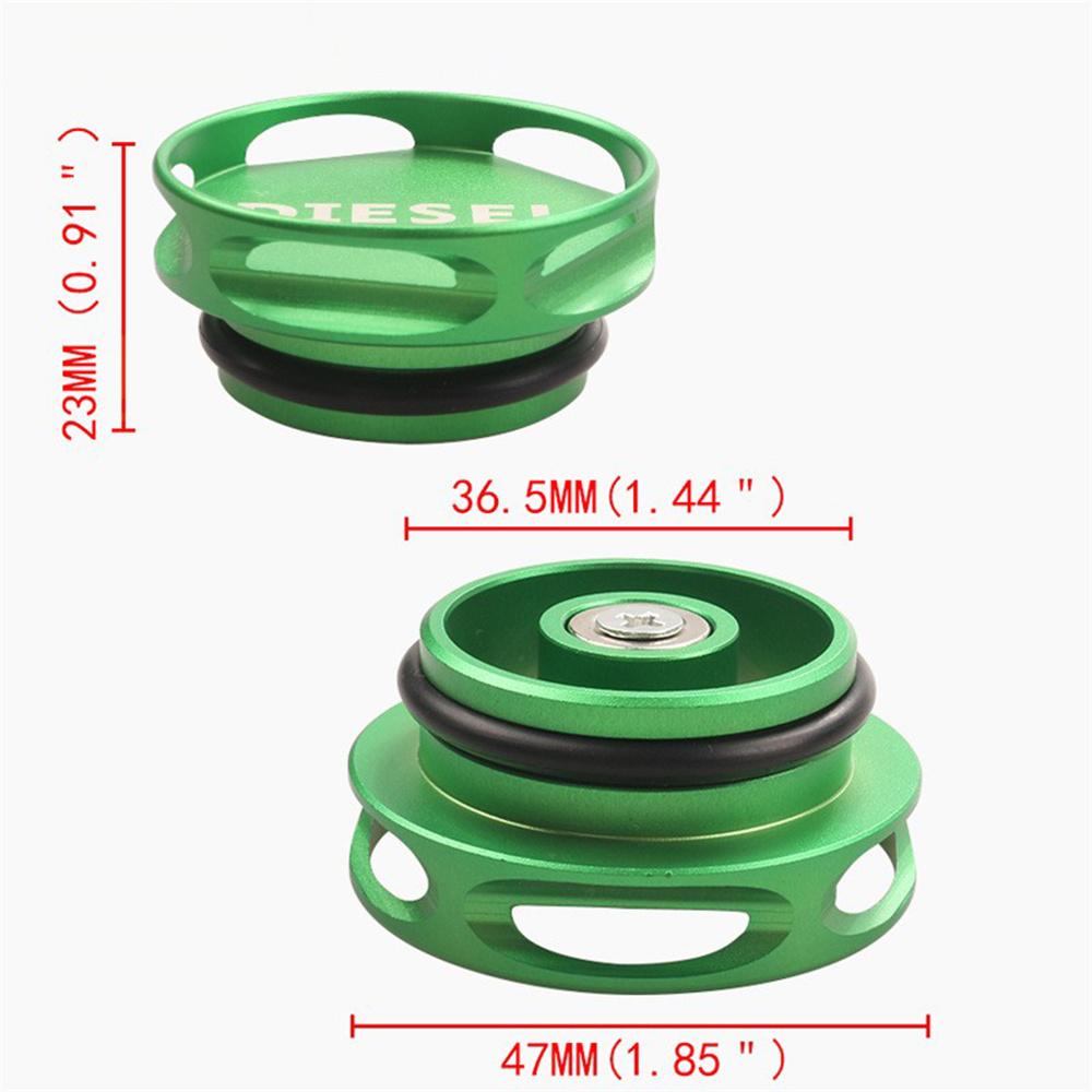 2Pcs Car Fuel Filler Cap Gas Tank Cover Fit For 14-18 Dodge Ram 1500 2500 3500