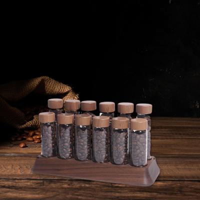 Tube de Rangement pour Grains de Café Organisation Dose Unique Pot à Couvercle Scellé pour Comptoir de Magasin Bar