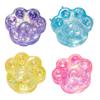 Clear Cat Paw Squeeze Toy Stress Relief Glitter Powder Kitten Paw Sensory Toy