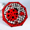 Ladybug And Sunflowers 8-Frame for Travel, Camping, Casual Lightweight Portable Umbrella, Essential for Every Family Holidays Birthday Gift