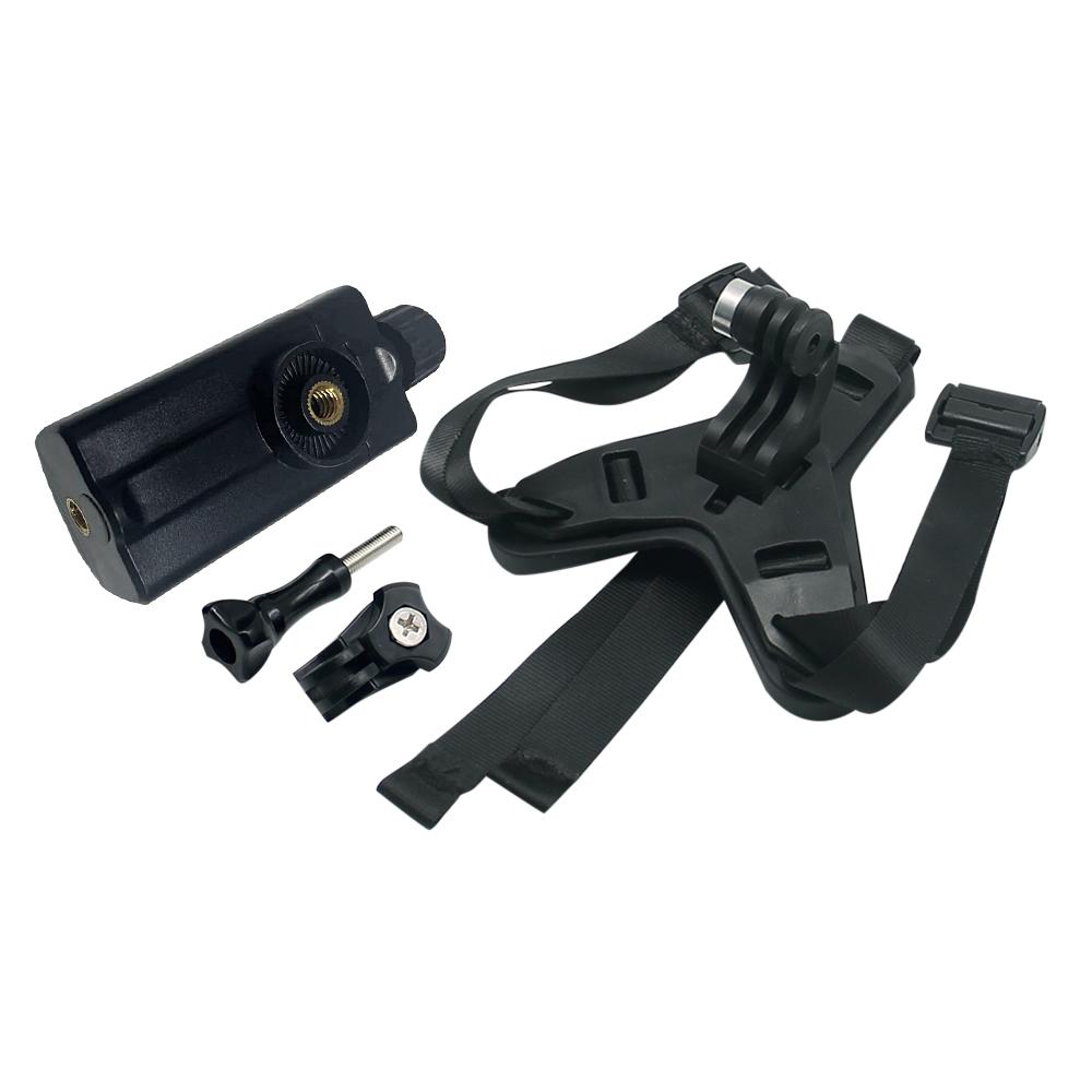 Motorcycle Helmet Chin Strap Mount Holder With Phone Clip Compatible For GoPro Hero 5/6/7 Action Sport Camera Full Face Holder