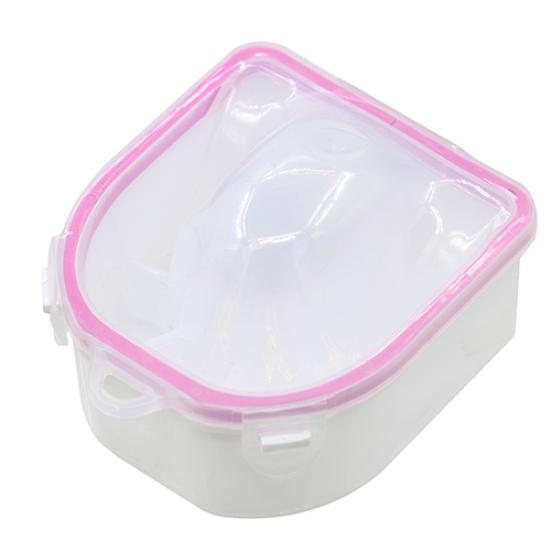 2 Lagen Vingervorm Nail Art Polish Verwijder Wash Soak Bowl Manicure Spa Tool