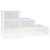 Plastic Drawer Shoe Cabinet Organizer Container Box 6 Pieces