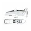 Marine Hardware Silver-Polished Double-Roller Anchor Bracket Mounting Holes