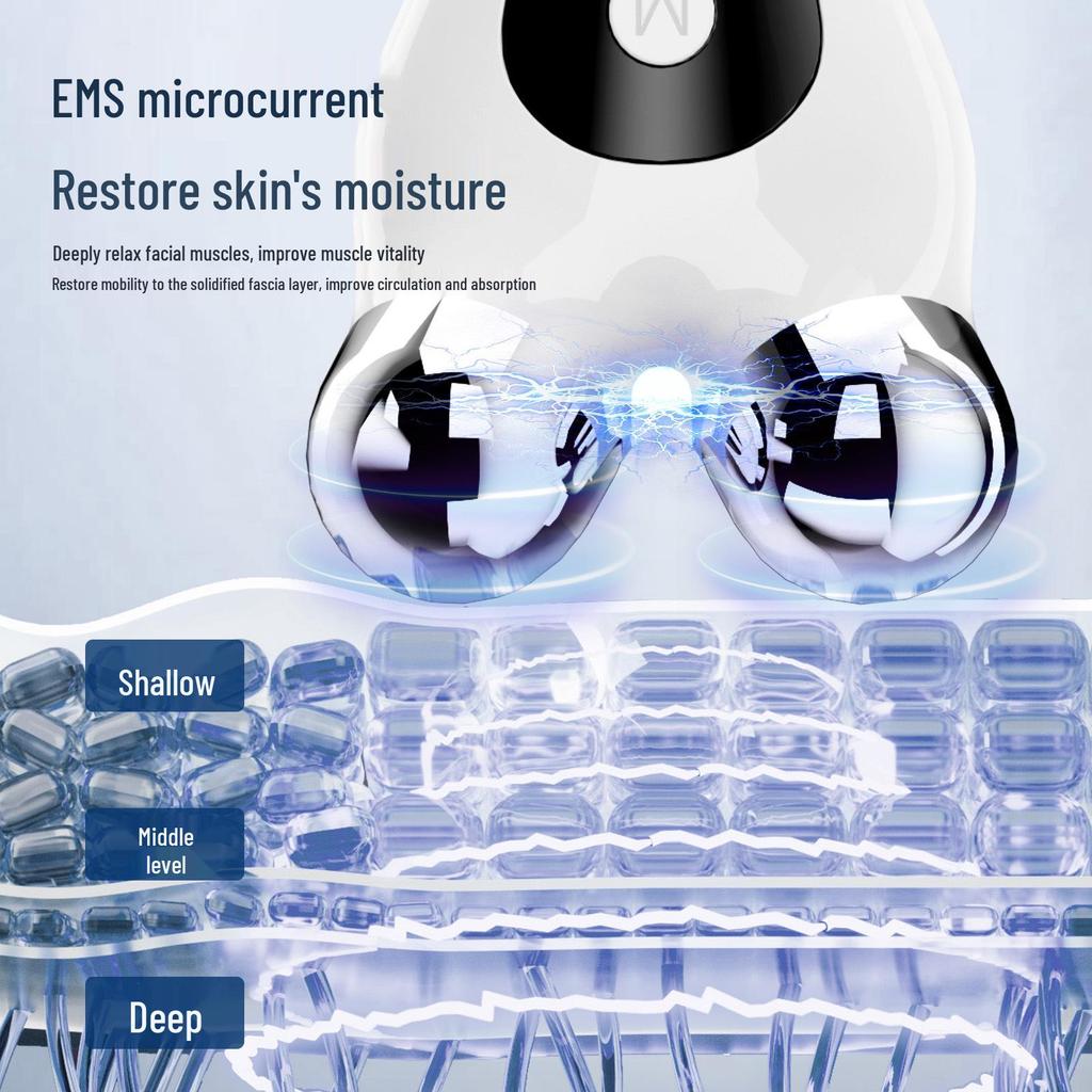 Rejuvenating EMS Microcurrent Roller: V-Face Lifting & Firming Device