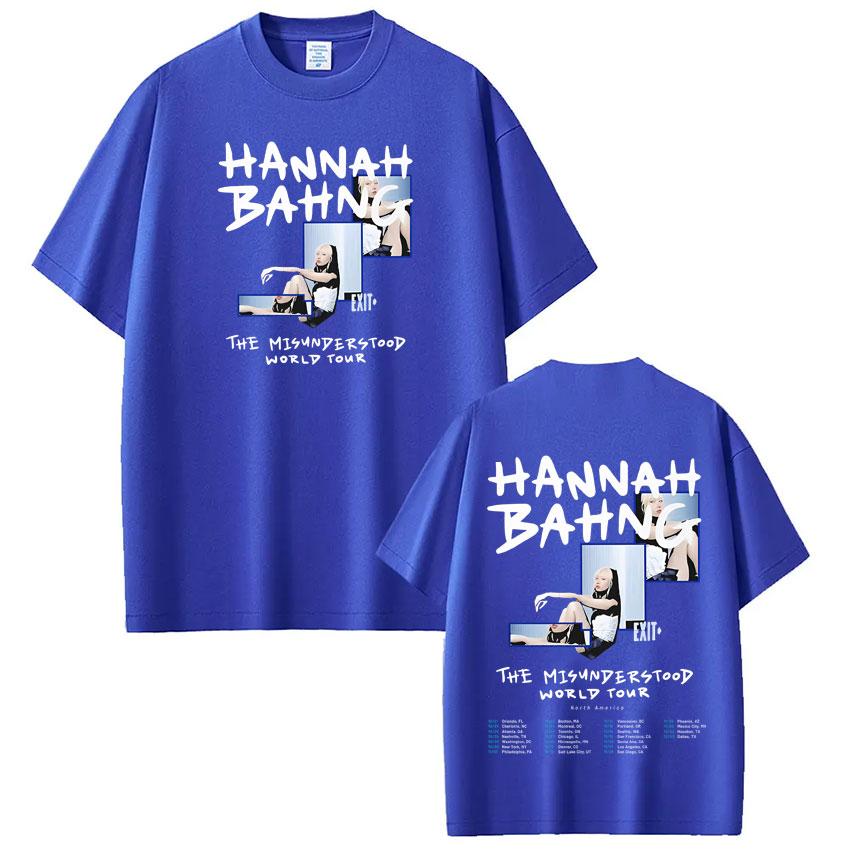 2025 Léto Hannah Bahng The Misunderstood World Tour Tričko Grafická Trička Populární Ženy Muži 100% Čistá Bavlna Potiskované Tričko