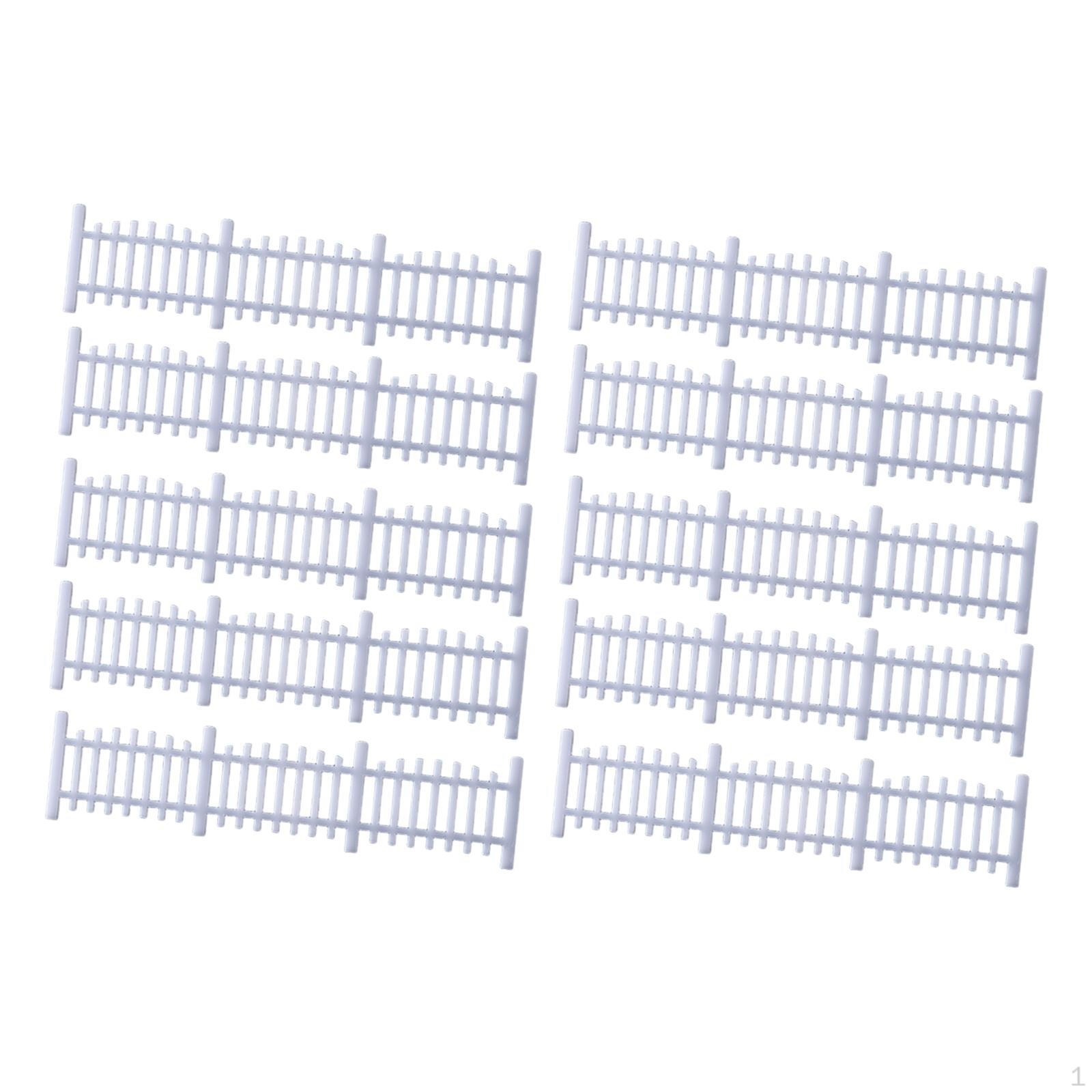 

10 Штук Мини Заборов Поделки 1/50 Реалистичное Украшение Пейзаж для Песочного Стола Архитектурный Style F