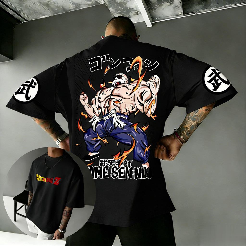 Dragon Ball Anime T-Shirt Herren Damen Baumwolle Kurzarm Meister Roshi Grafik-T-Shirt Japanische Streetwear Sommer Freizeit-Oberteile 2026 Y2k