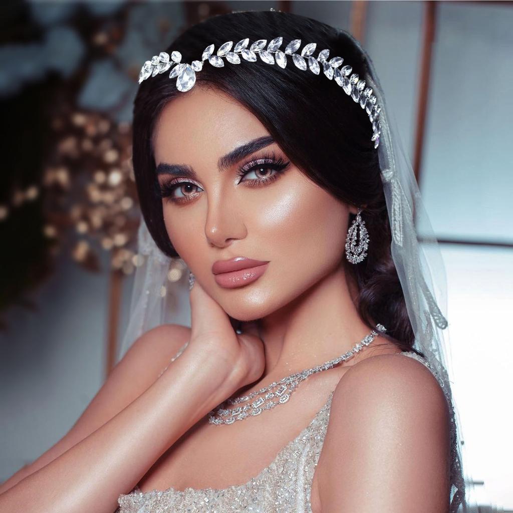 Kristall Braut Kopfschmuck für Frauen Tiara Braut Stirnband Mädchen Kopfschmuck Haarschmuck Geschenk Hochzeit Stirnband