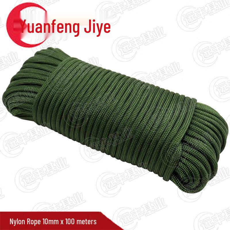 Heavy-Duty Military Green Nylon Rope